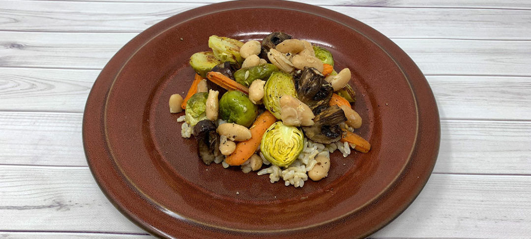 Brussels Sprouts Medley with Rice